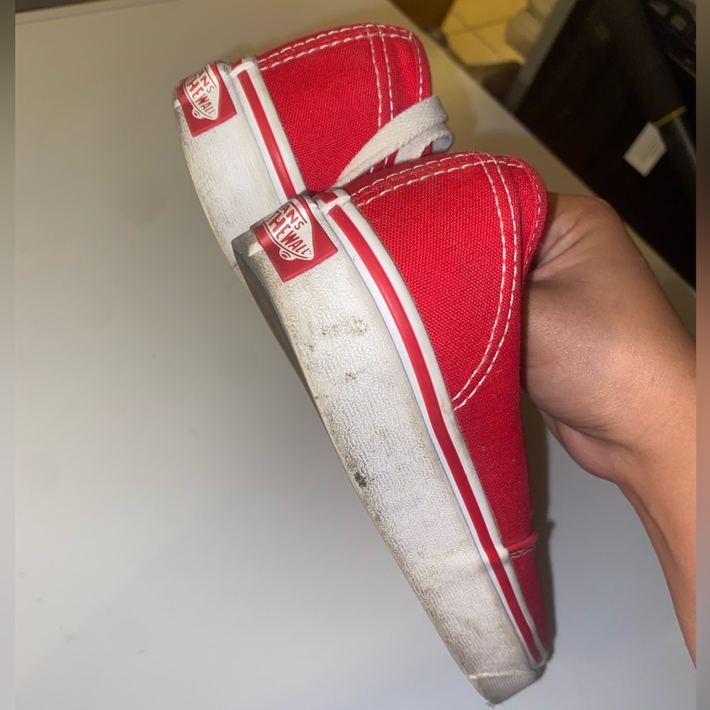 Red authentic vans - Picture 10 of 10